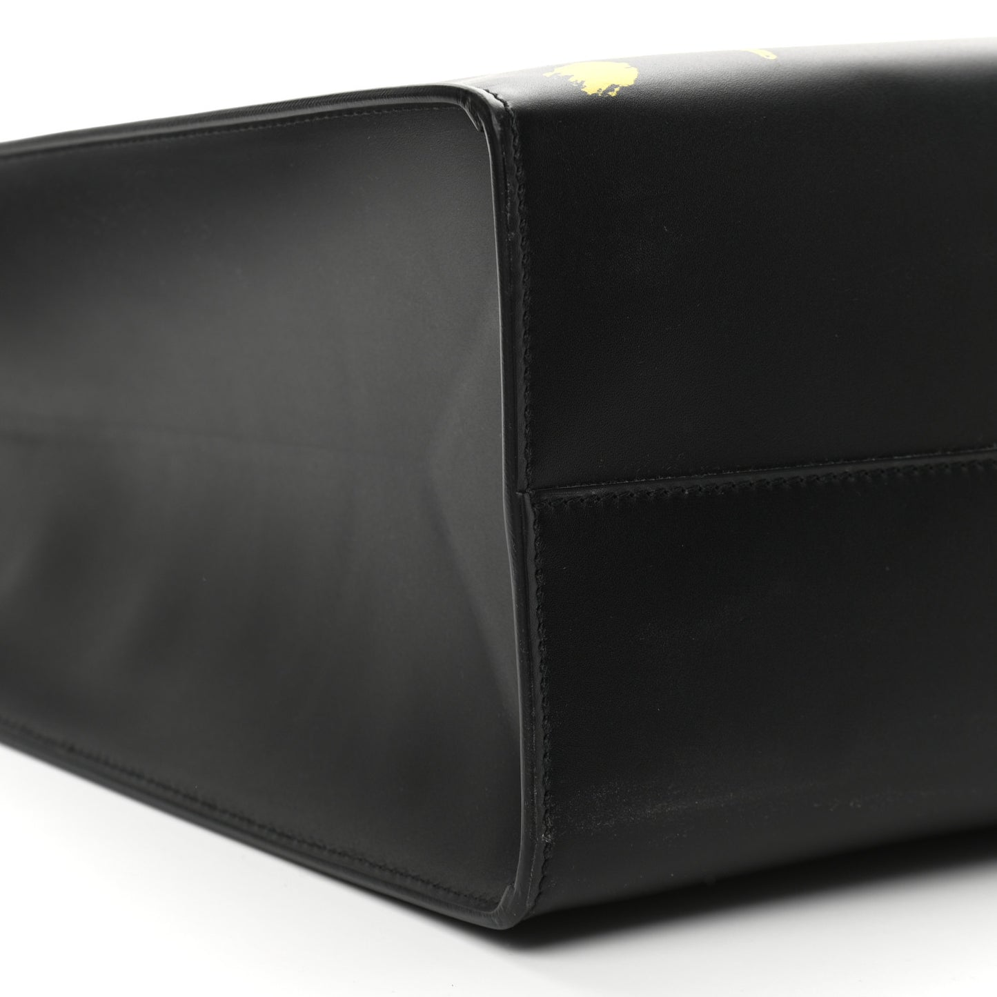 Calfskin GucciGhost Real Large XL Tote Black Yellow