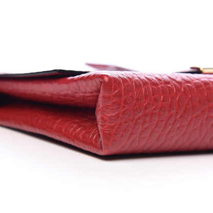 Burberry Signature Grain Vintage Finish Langley Crossbody Red 7 of 9