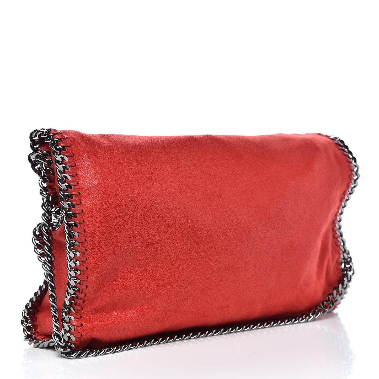 Shaggy Deer Falabella Fold Over Tote Cherry