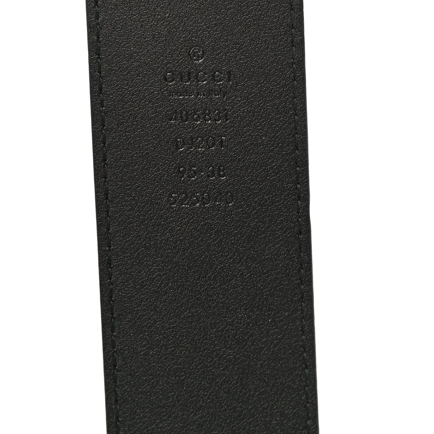 Gucci Textured Calfskin Double G 40mm Belt 95 38 Black 5 of 7