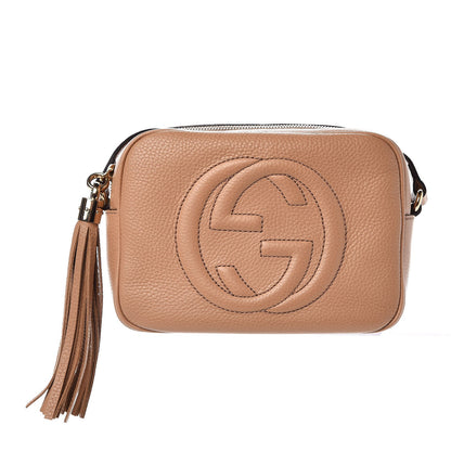 Gucci Pebbled Calfskin Small Soho Disco Bag Rose Beige 1 of 9