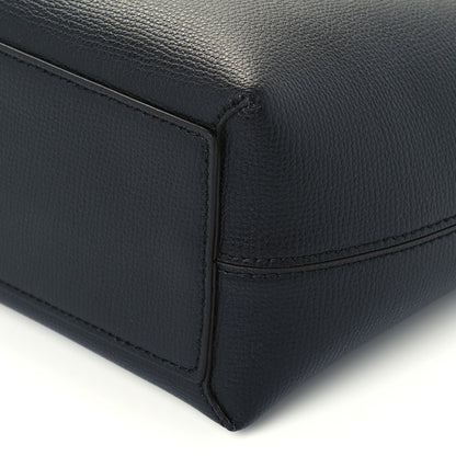 Burberry Grainy Calfskin Haymarket Check Small Reversible Tote Black 19 of 19