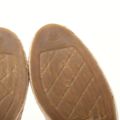 Chanel Lambskin CC Espadrilles 40 Beige 9 of 11