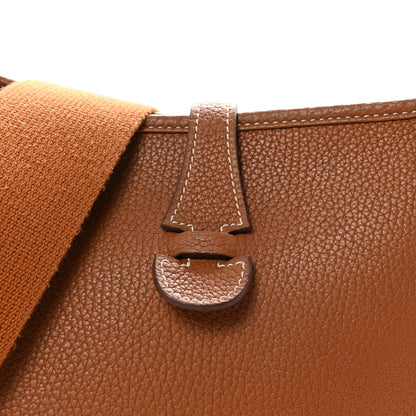 Hermes Taurillon Clemence Evelyne III PM Gold 7 of 9
