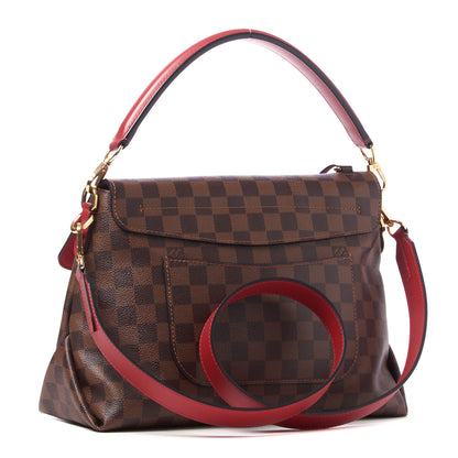 Louis Vuitton Damier Ebene Beaubourg MM Scarlet 2 of 8