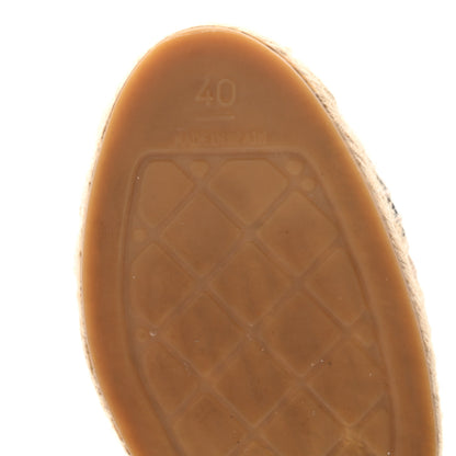 Chanel Lambskin CC Espadrilles 40 Beige Black 6 of 13