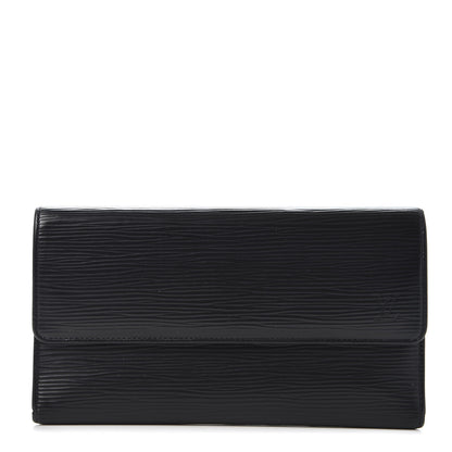 Louis Vuitton Epi Porte Tresor International Wallet Black 1 of 10
