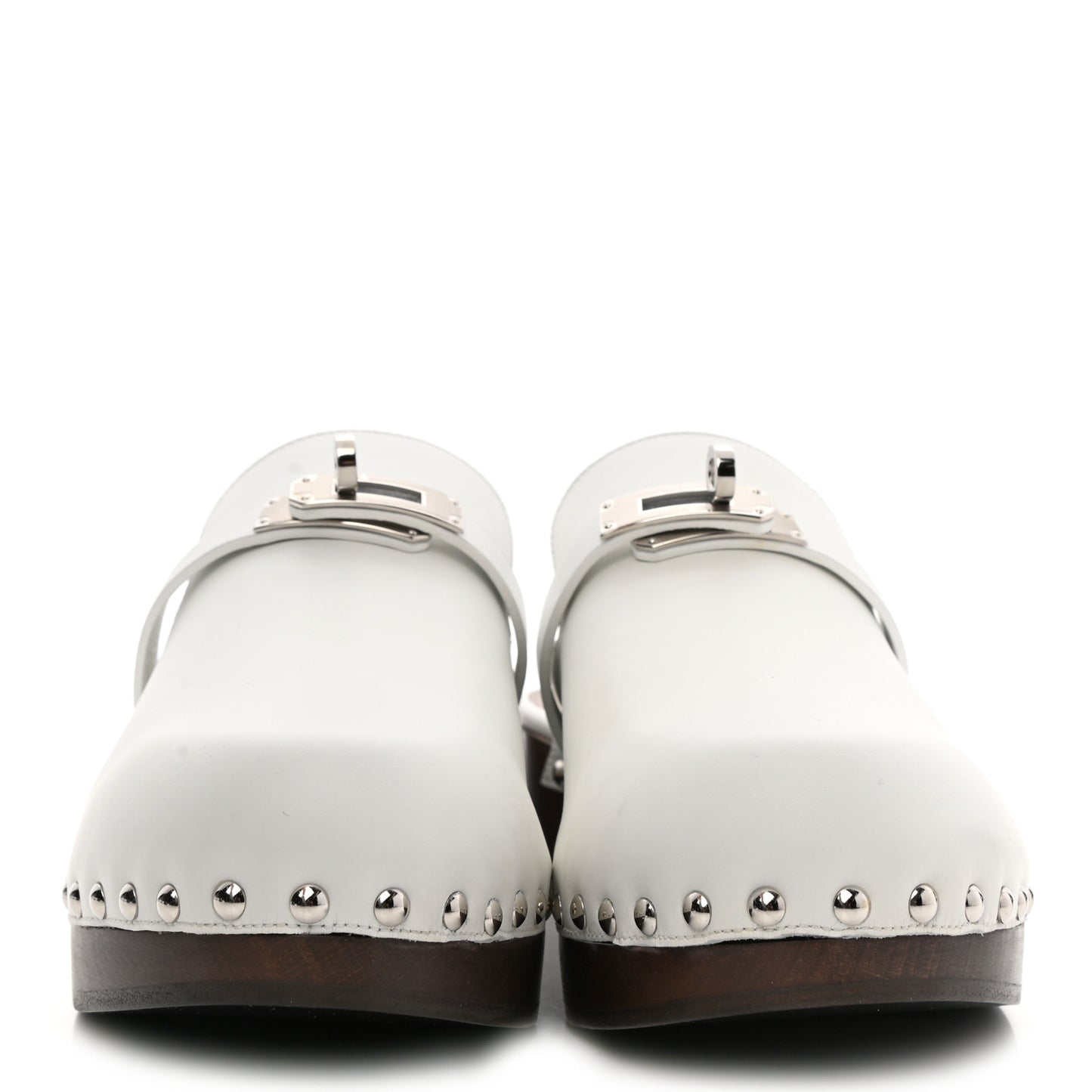 Calfskin Carlotta Mules 39 White
