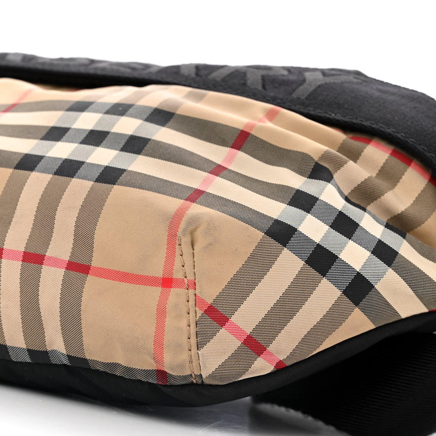Nylon Vintage Check Sonny Bum Bag Archive Beige Black