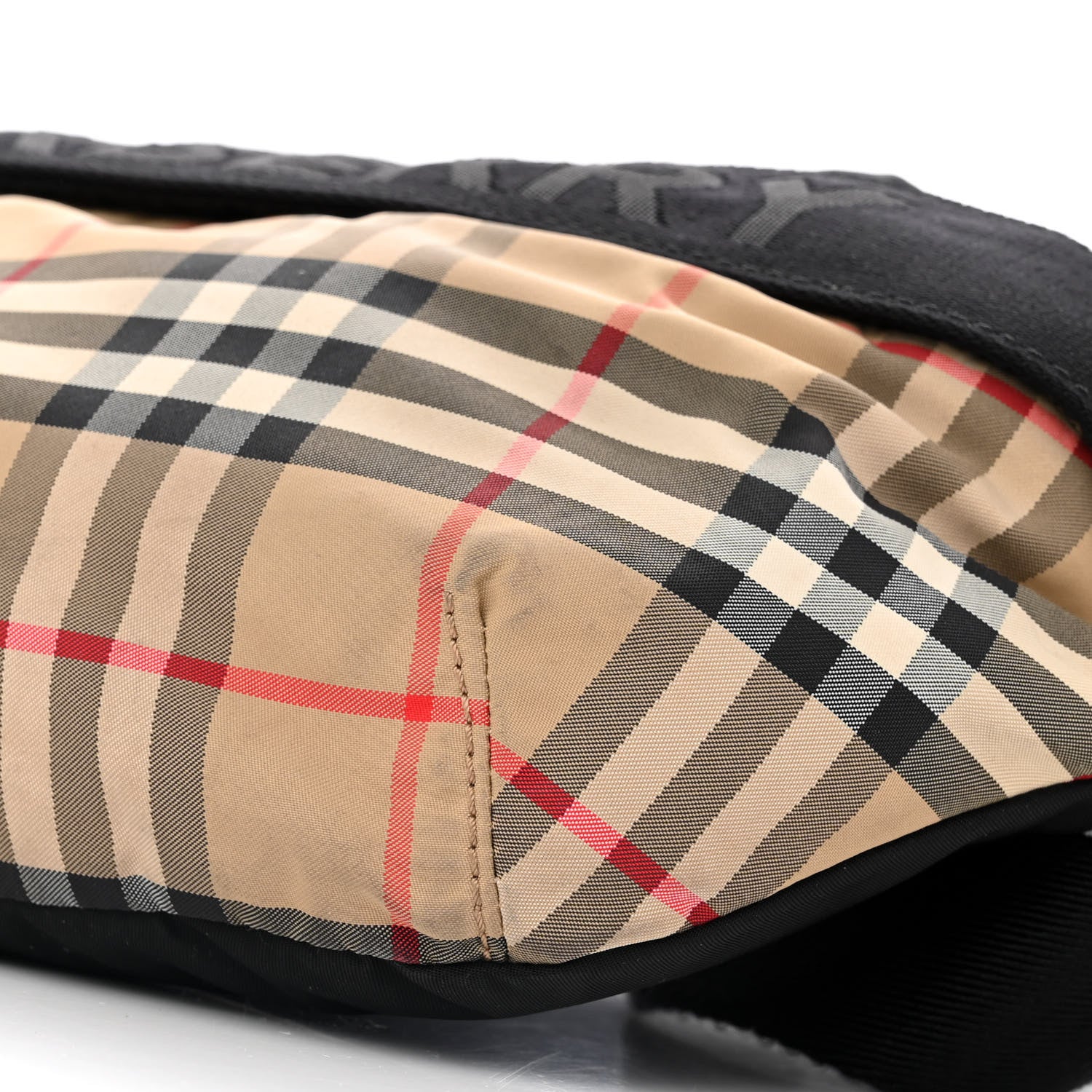 Burberry Nylon Vintage Check Sonny Bum Bag Archive Beige Black 8 of 10
