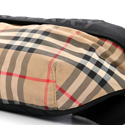 Burberry Nylon Vintage Check Sonny Bum Bag Archive Beige Black 8 of 10