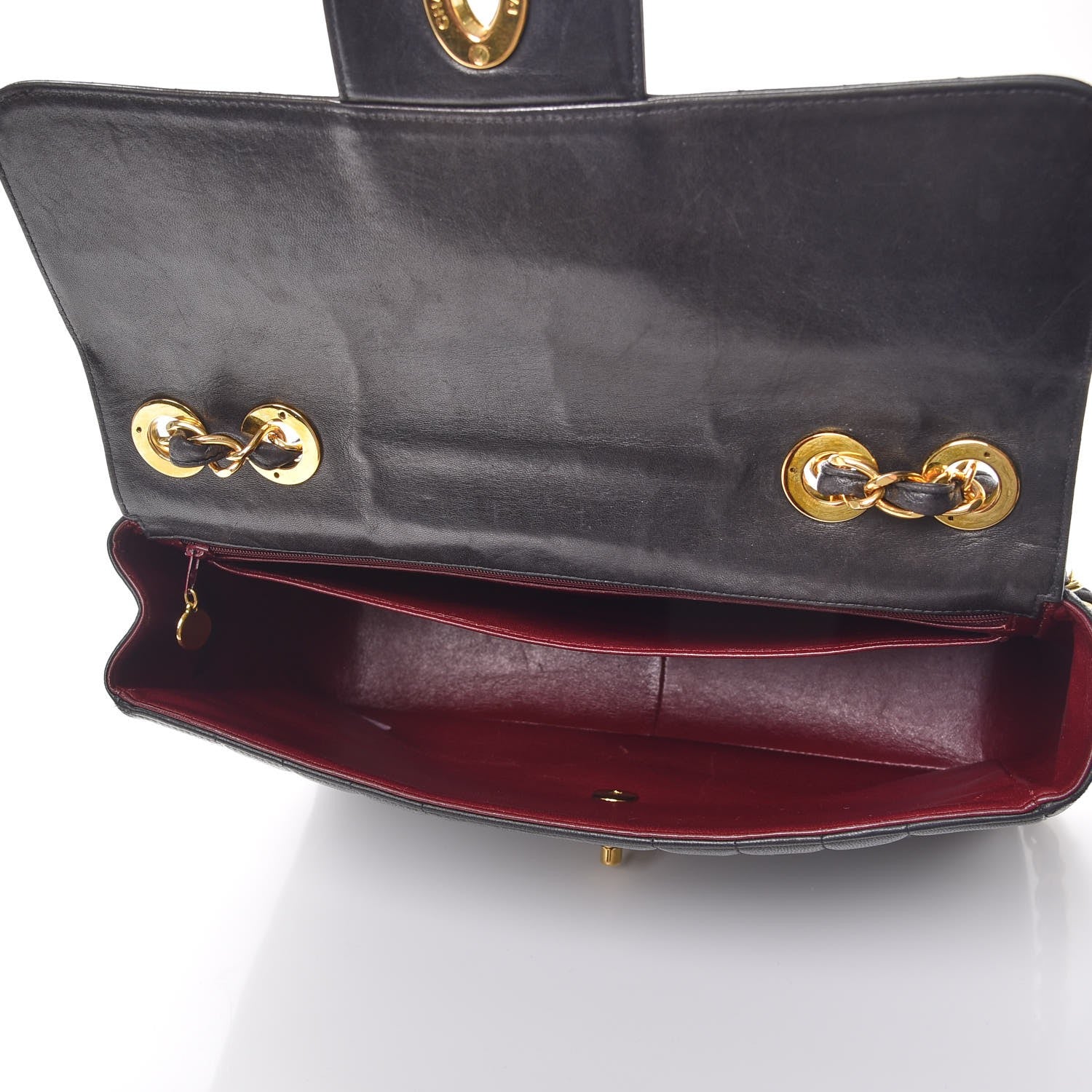 Chanel Lambskin Vertical Quilt Jumbo Single Flap Black 6 of 16