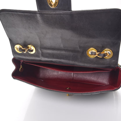 Chanel Lambskin Vertical Quilt Jumbo Single Flap Black 6 of 16