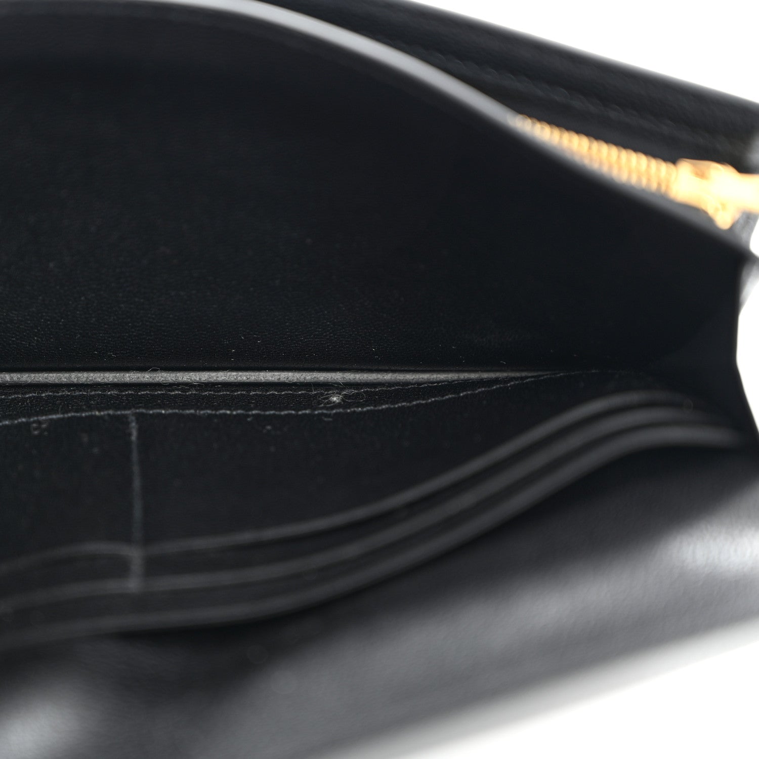 Hermes Chevre Chamkila Kelly Pocket Long Wallet Black 5 of 8