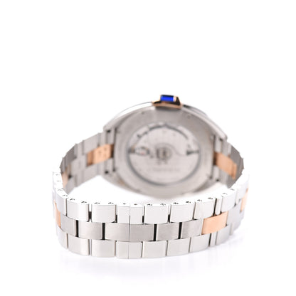 Cartier Stainless Steel 18K Pink Gold 40mm Cle De Automatic Watch 4 of 7
