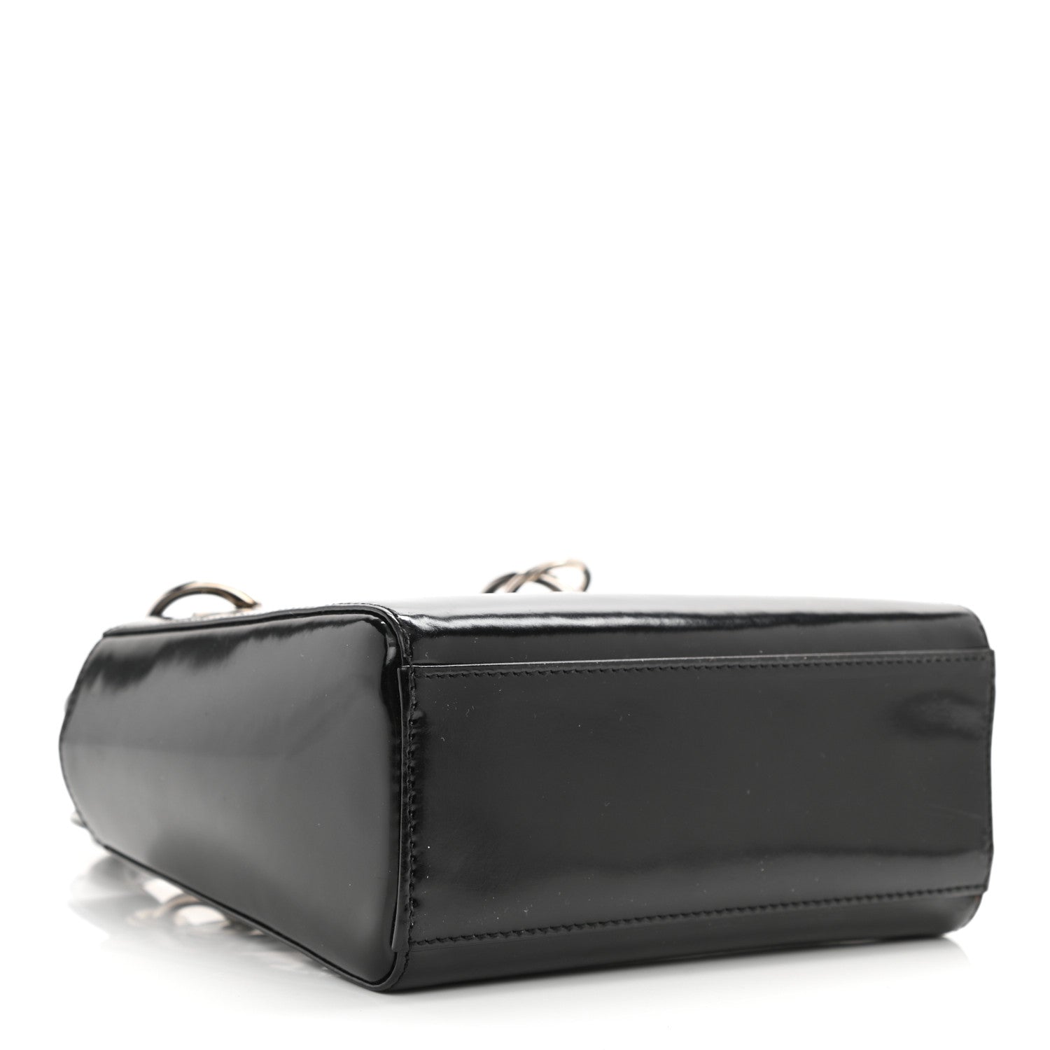 Christian Dior Glazed Calfskin Mini Lady Dior Black 4 of 10
