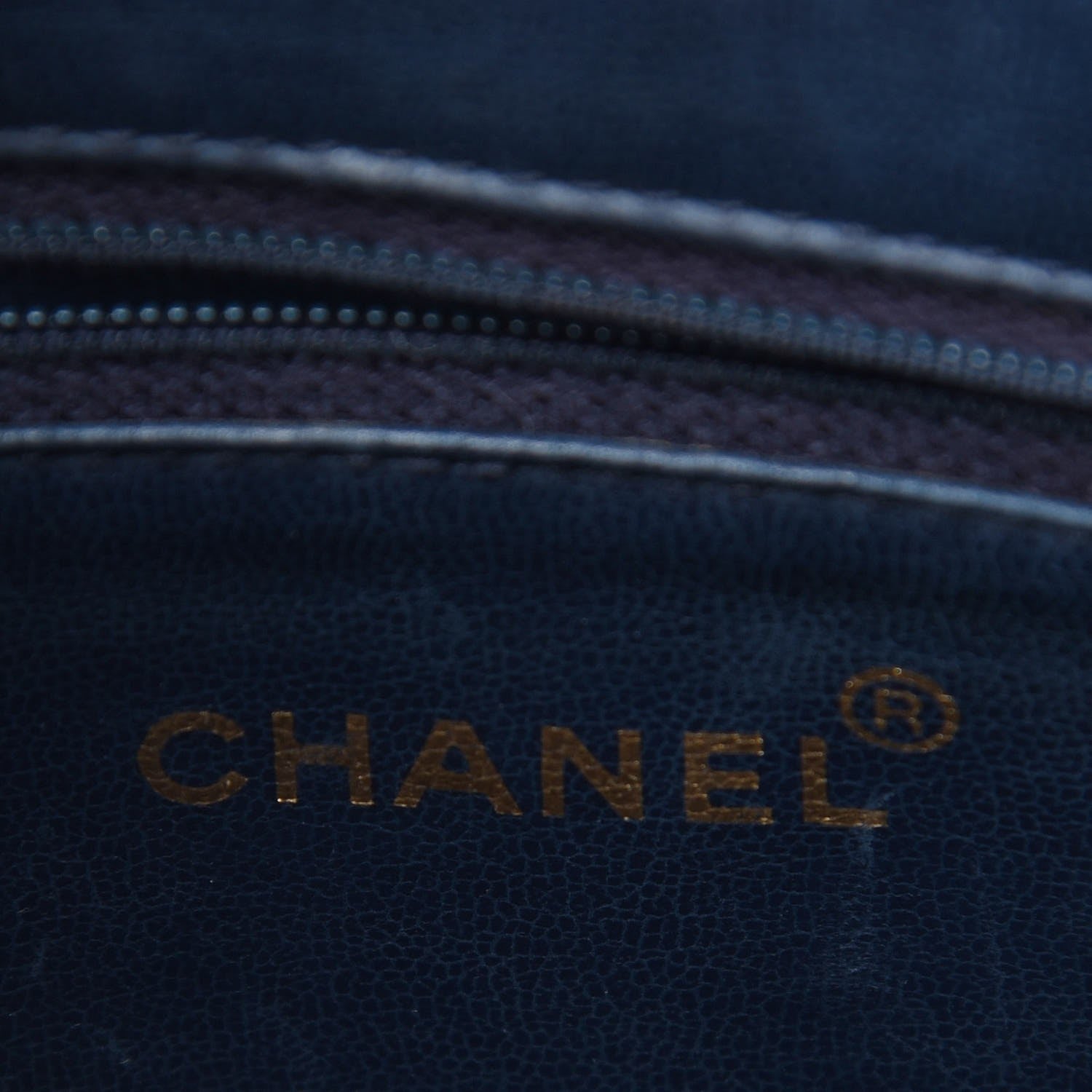 Chanel Caviar CC Shoulder Bag Navy Blue 6 of 7