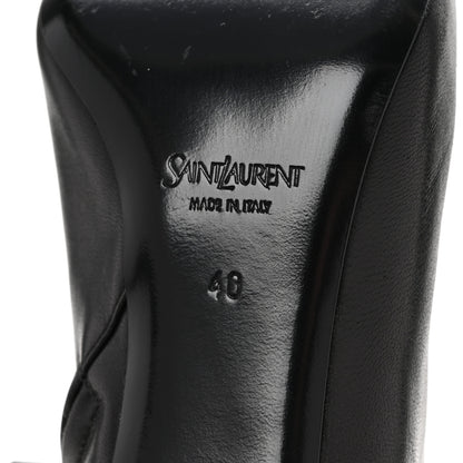 Saint Laurent Nappa Jill 75 Ankle Booties 40 Black 7 of 9