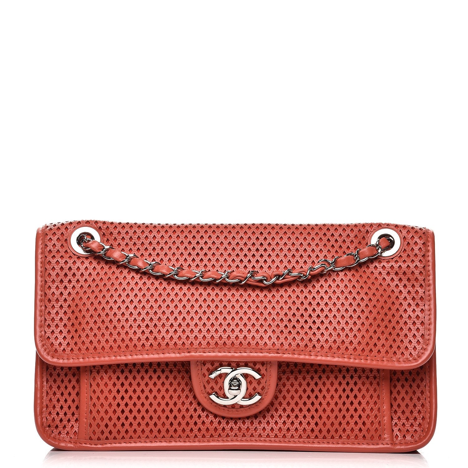 Chanel Perforated Calfskin Up In The Air Flap Red 1 of 8
