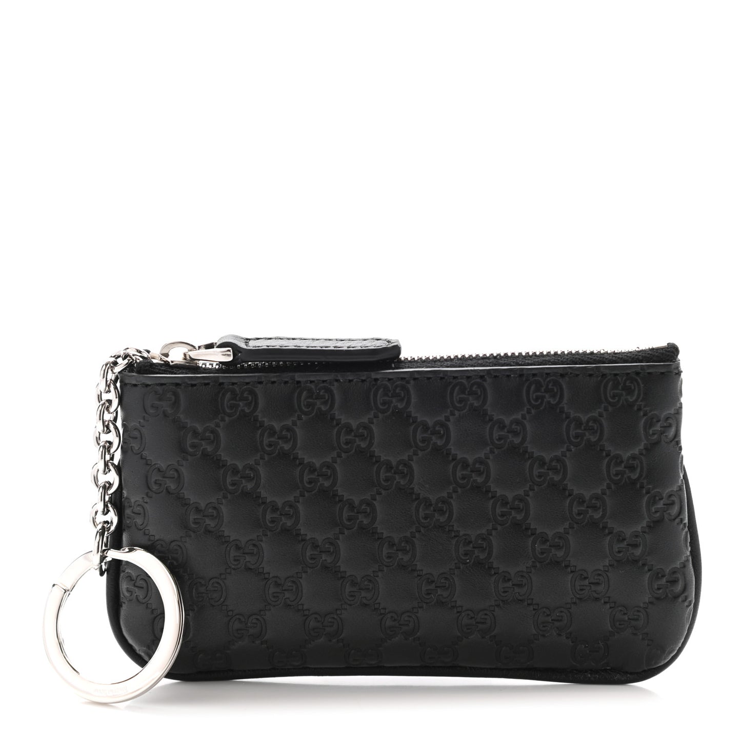 Microguccissima Key Ring Coin Case Black
