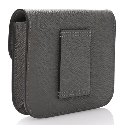 Hermes Epsom Constance Slim Wallet Gris Meyer 4 of 12