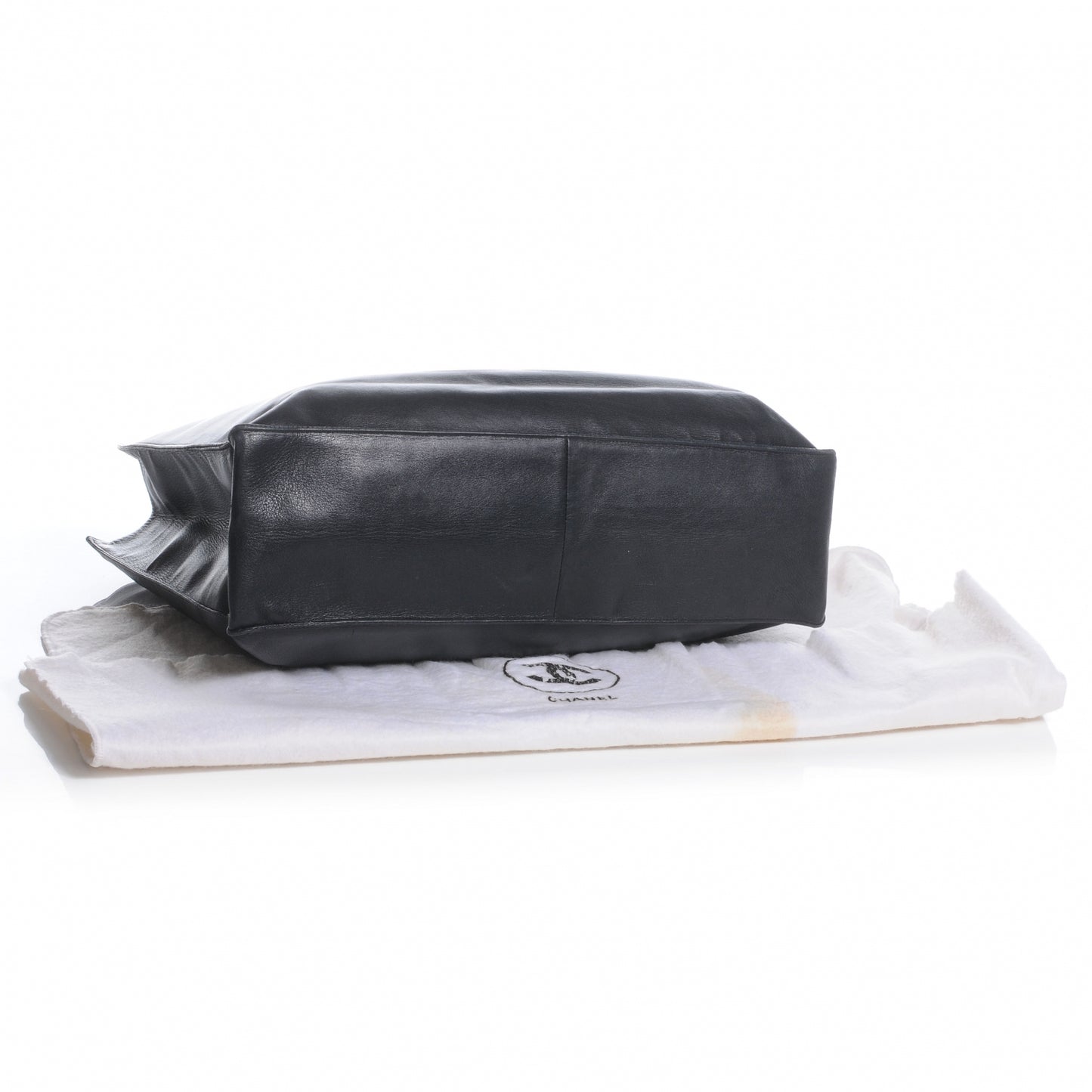Lambskin Jumbo Shoulder Bag Black