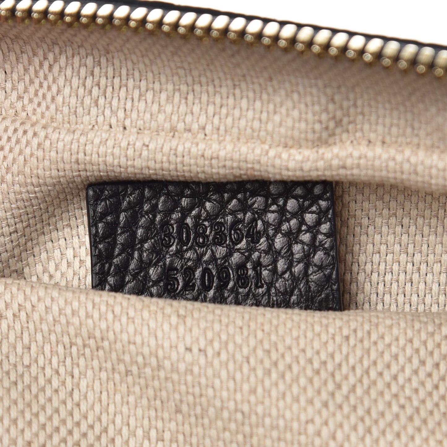 Pebbled Calfskin Small Soho Disco Bag Black