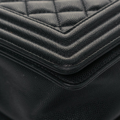 Chanel Caviar Quilted New Medium Boy Flap Black 8 of 18