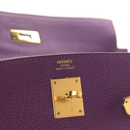 Hermes Togo Kelly Retourne 32 Anemone 6 of 16