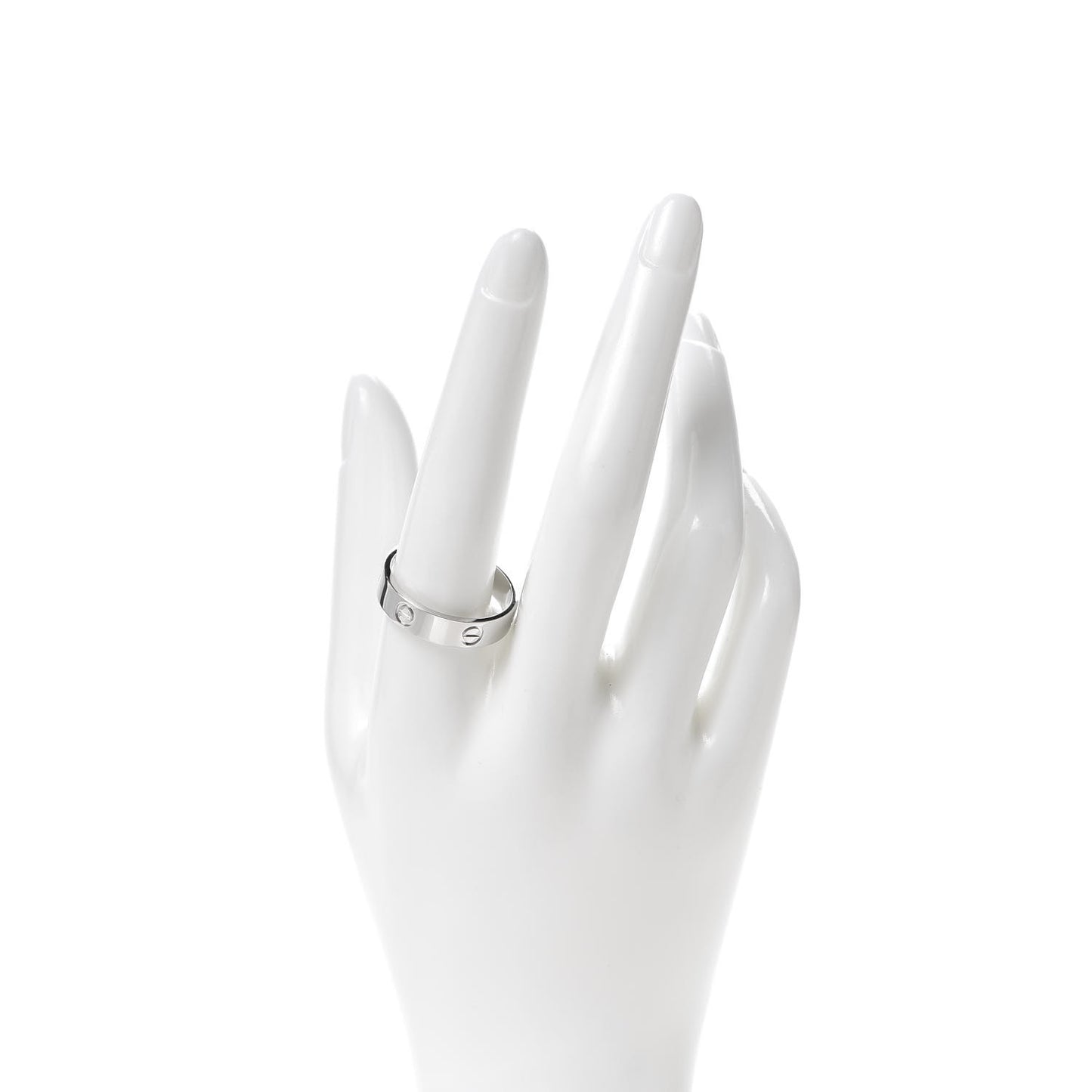 Platinum 5.5mm LOVE Ring 64 10.75
