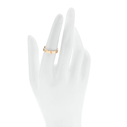 Cartier 18K Yellow Gold 3.5mm LOVE Wedding Band Ring 53 6.5 2 of 6