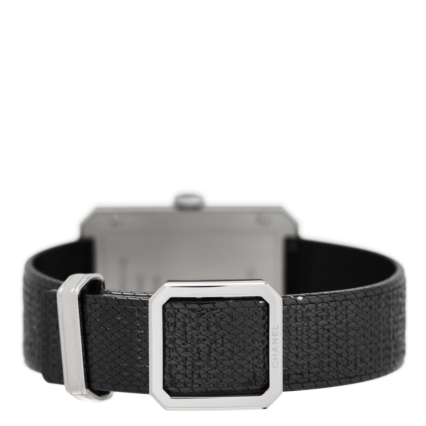 Stainless Steel Calfskin 29mm Boy-Friend Tweed Manual Winding Watch Black