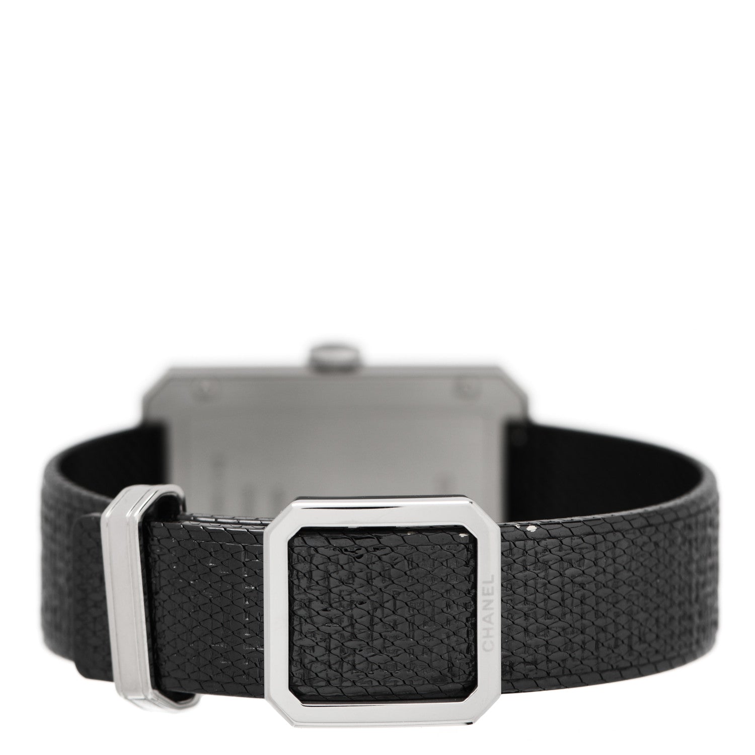 Chanel Stainless Steel Calfskin 29mm Boy-Friend Tweed Manual Winding Watch Black 3 of 6
