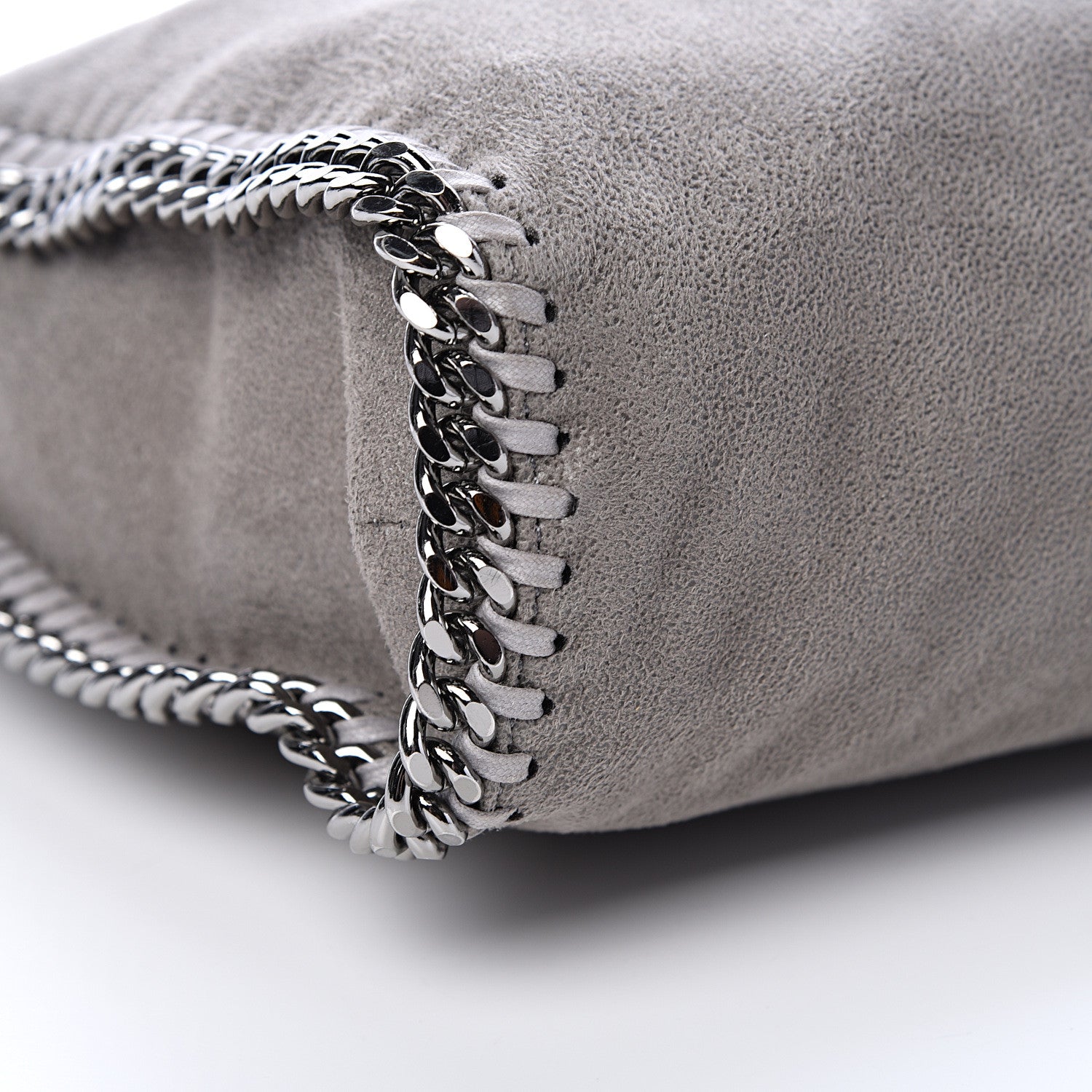 Stella McCartney Shaggy Deer Falabella Fold Over Tote Grey 8 of 9