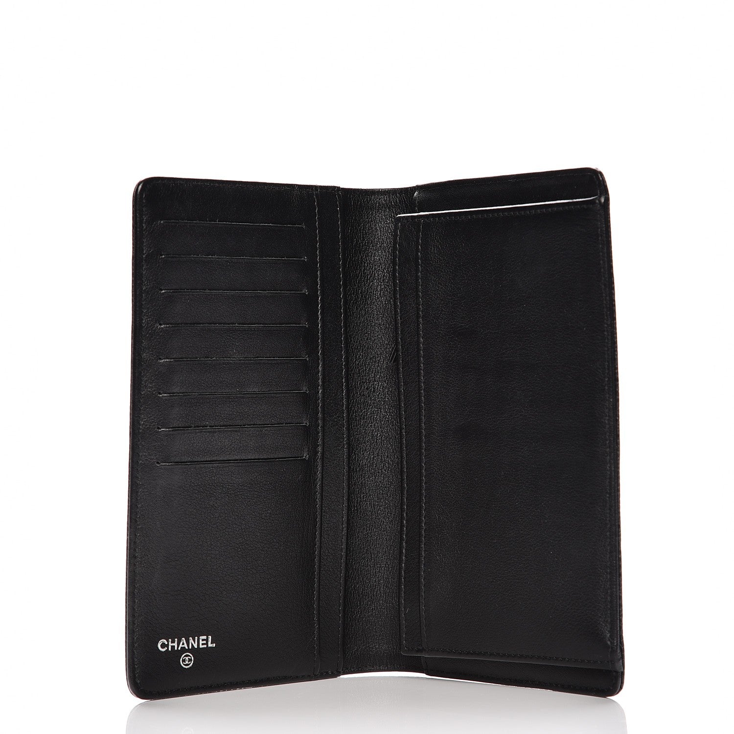 Chanel Caviar Timeless CC Yen Wallet Black 5 of 8