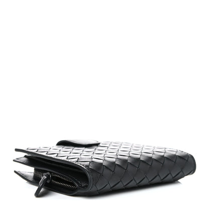 Bottega Veneta Nappa Intrecciato French Flap Wallet Black 4 of 8