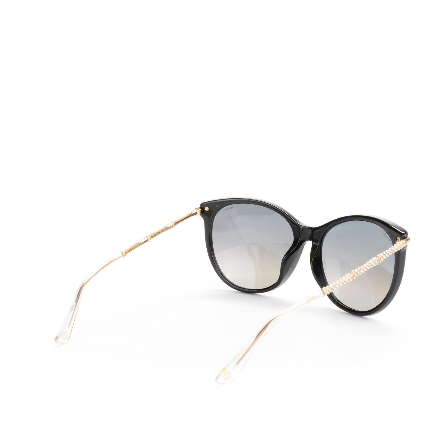 Gucci Crystal Bamboo Cat Eye GG 3777/N/F/S Sunglasses Silver 3 of 5