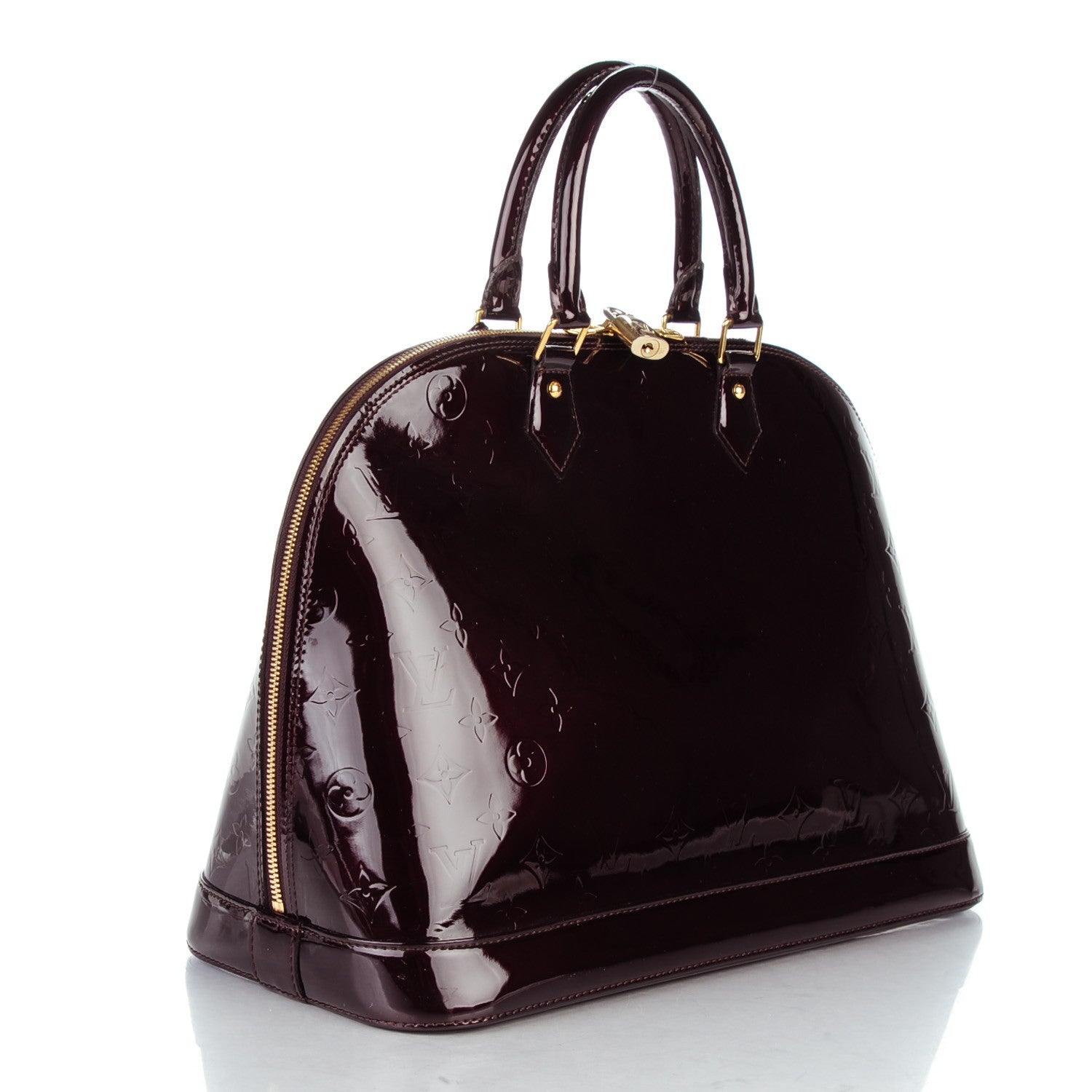 Louis Vuitton Vernis Alma GM Amarante 3 of 9