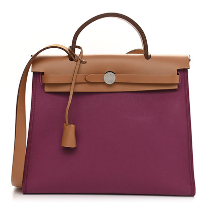 Hermes Vache Hunter Toile Herbag Zip 31 PM Tosca 3 of 13