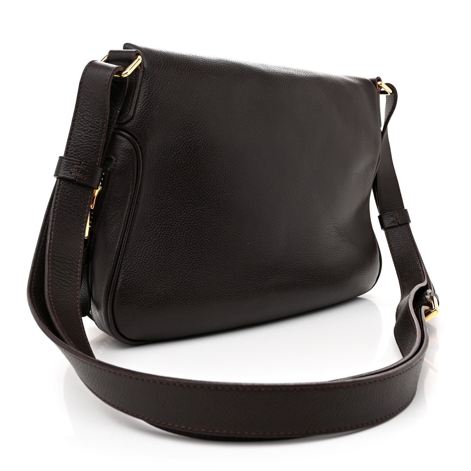 Tom Ford Grained Calfskin Medium Jennifer Crossbody Bag Brown 3 of 13