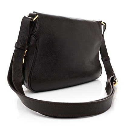 Tom Ford Grained Calfskin Medium Jennifer Crossbody Bag Brown 3 of 13