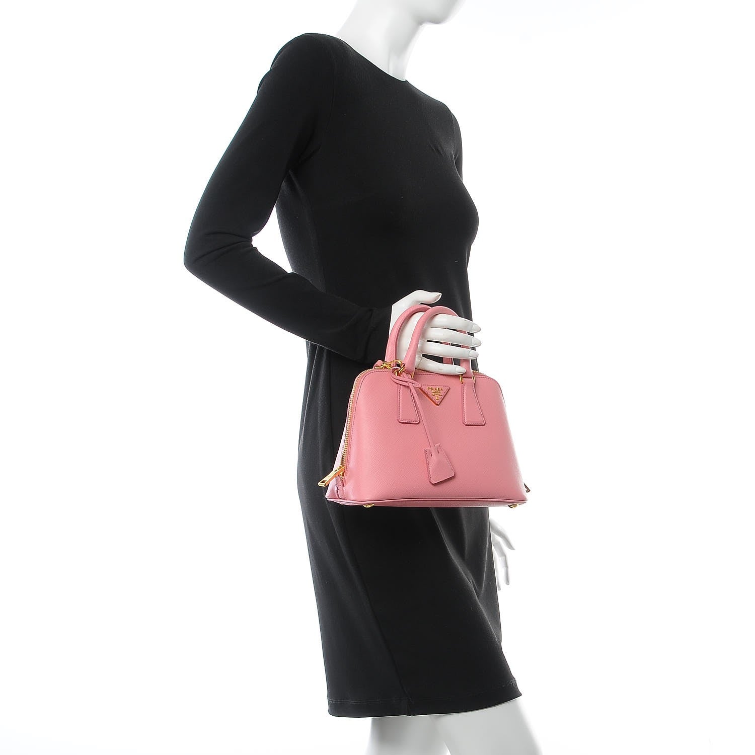 Prada Saffiano Lux Small Promenade Tote Geranio 2 of 8
