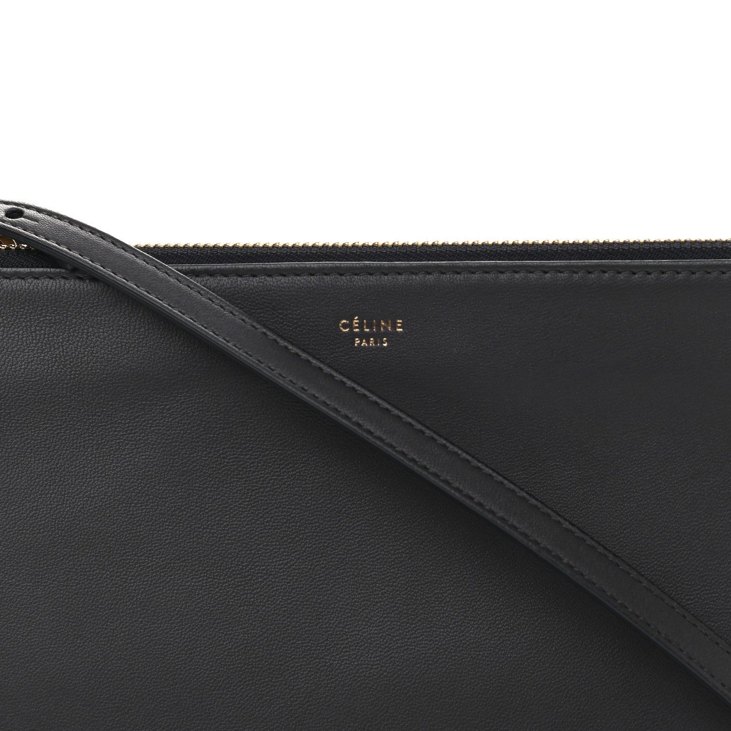 Celine Lambskin Large Trio Crossbody Bag Anthracite 9 of 11