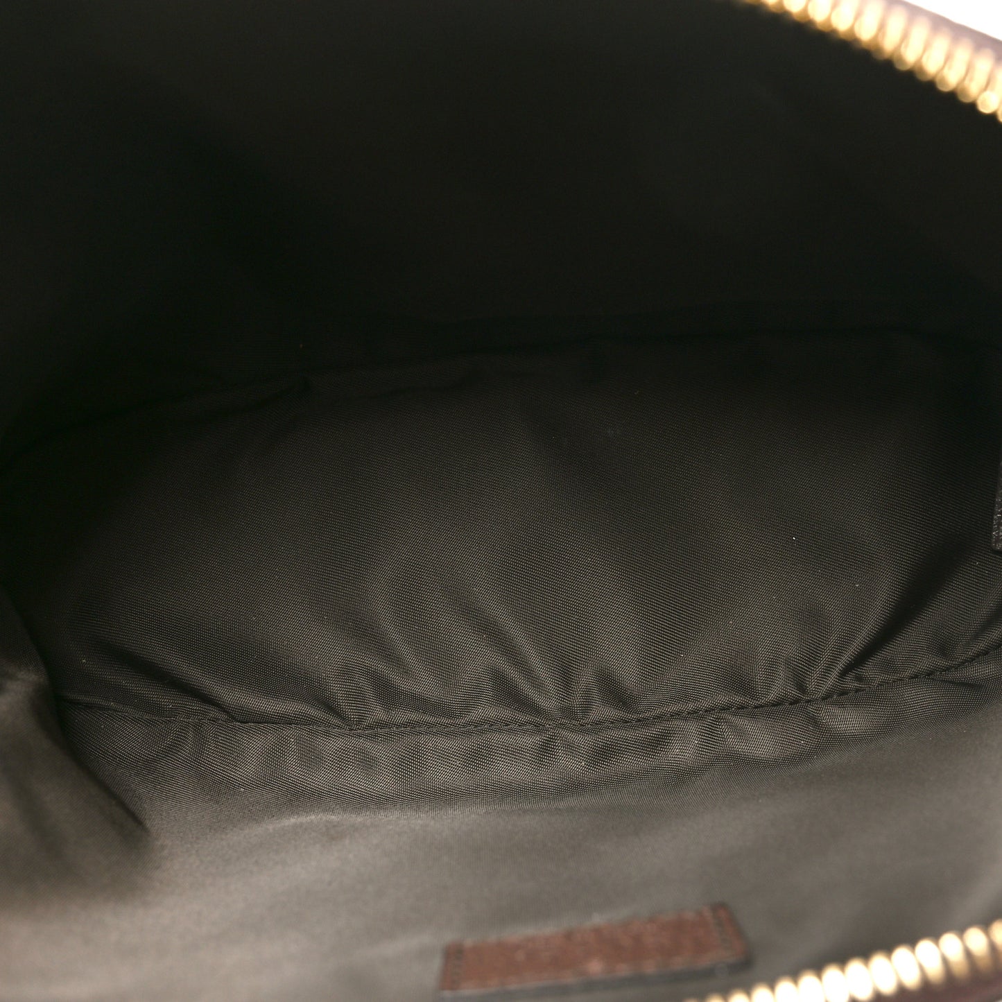 GG Supreme Monogram Textured Calfskin Web Large Ophidia Cosmetic Case Beige Ebony New Acero