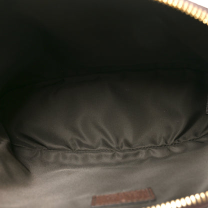 Gucci GG Supreme Monogram Textured Calfskin Web Large Ophidia Cosmetic Case Beige Ebony New Acero 5 of 10