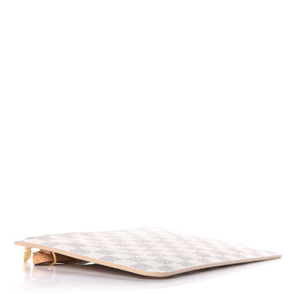 Louis Vuitton Damier Azur Neverfull MM GM Pochette Rose Ballerine 4 of 8