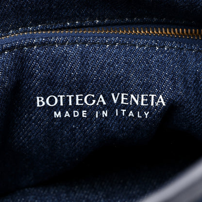 Bottega Veneta Denim Calfskin Intrecciato Large Hop Abyss Indigo 6 of 9