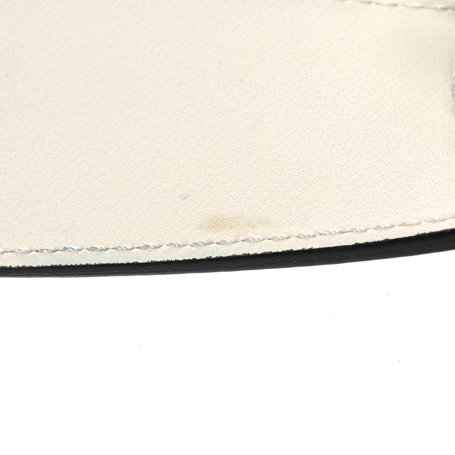 Gucci Calfskin Double G 40mm Belt 80 32 Mystic White 6 of 8