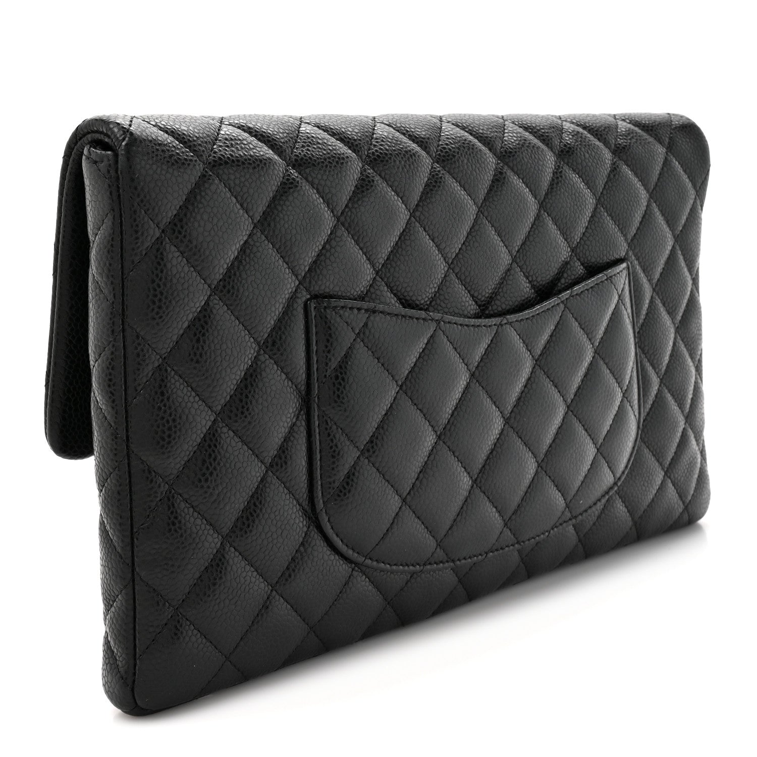 Chanel Caviar Quilted Flap Clutch Black 3 of 7