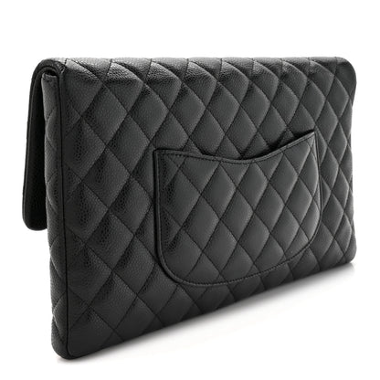 Chanel Caviar Quilted Flap Clutch Black 3 of 7